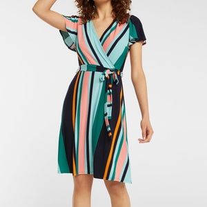 NWT Donna Morgan stripe print dress